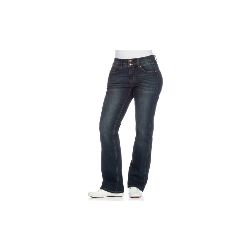 SHEEGO DENIM Damen Denim Bootcut-Stretch-Jeans blau 40,42,44,46,48,50,52,54,56,58