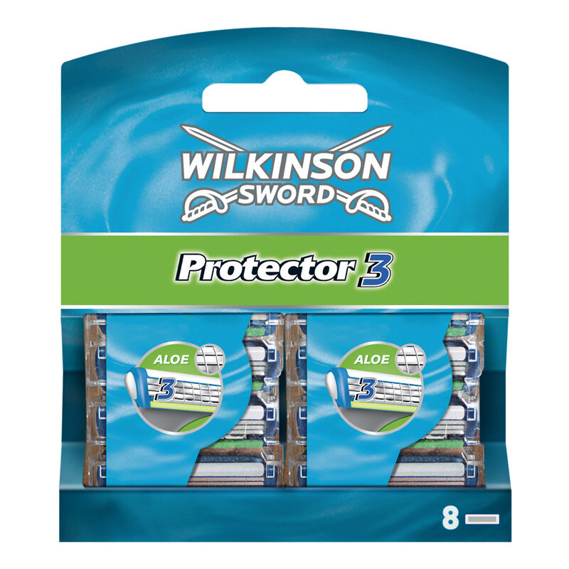Wilkinson Klingen 8er Pack Protector 3 - mit Aloe Vera Rasierklingen 1 Stück