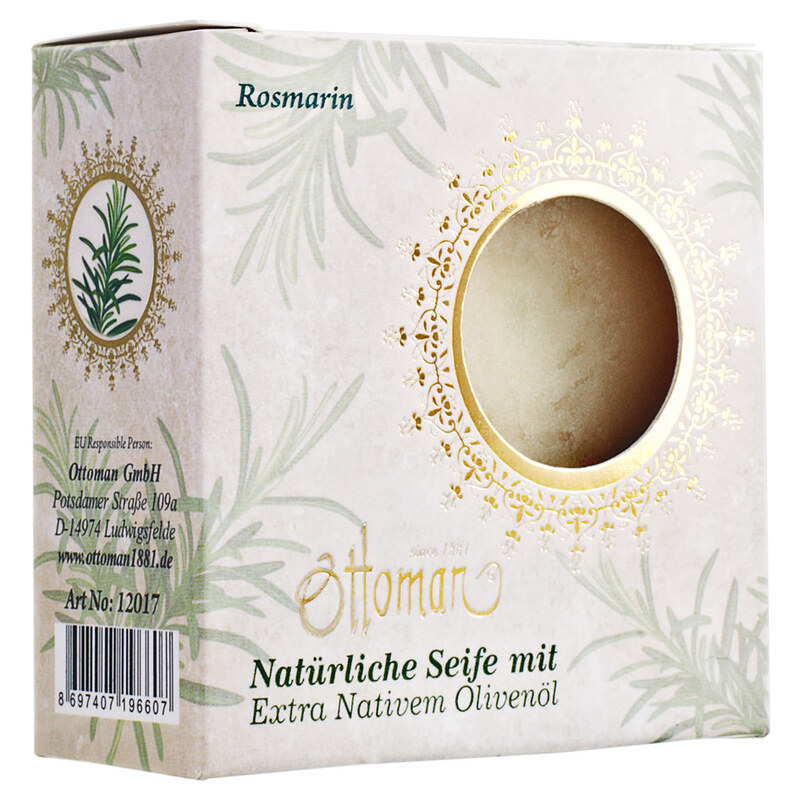 Ottoman Olivenölseife - Rosmarin Stückseife 100 g