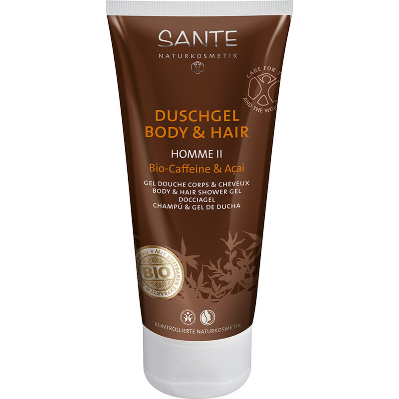 Sante Bio-Caffeine & Acai Hair Body Wash 200 ml