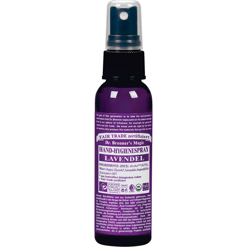 Dr. Bronner's Lavender Fair Trade Handhygiene-Spray Handreinigung 60 ml