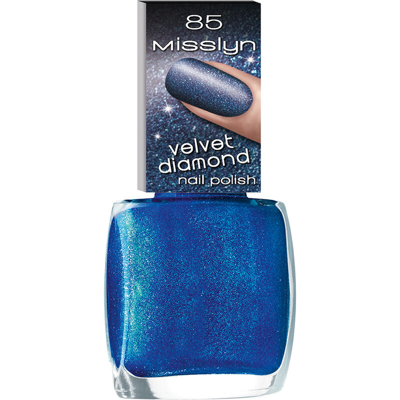 Misslyn Nr. 85 - Royal Blue Velvet Diamond Nail Polish Nagellack 10 ml