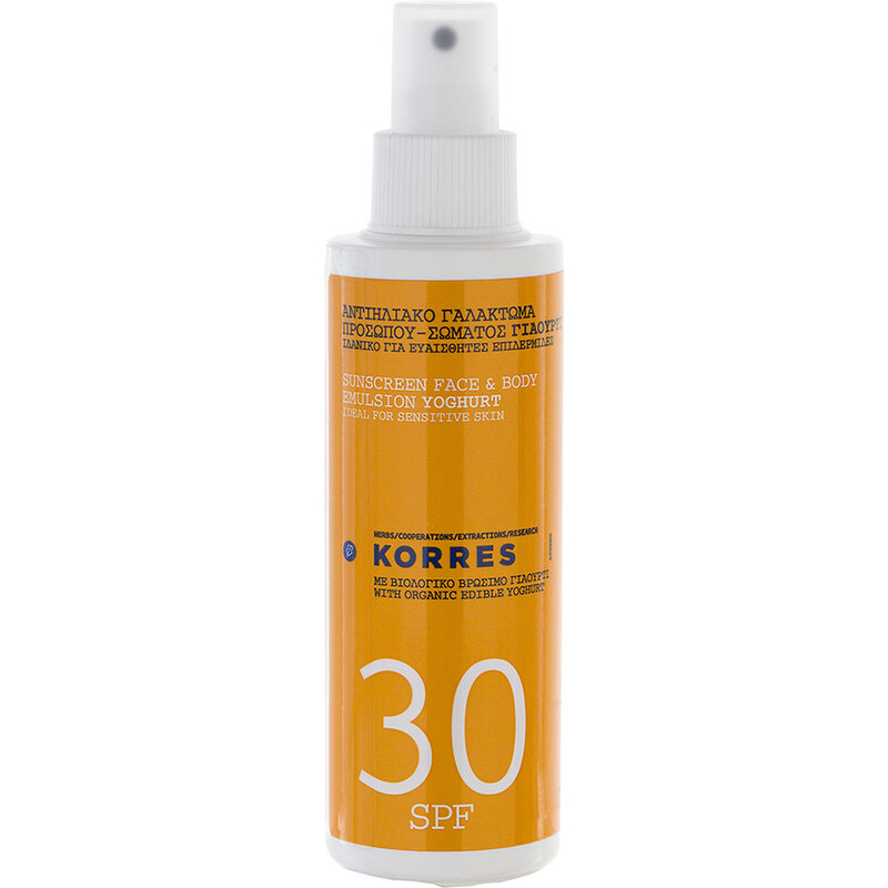Korres natural products SPF 30 Yoghurt Sonnenemulsion Sonnenlotion 150 ml