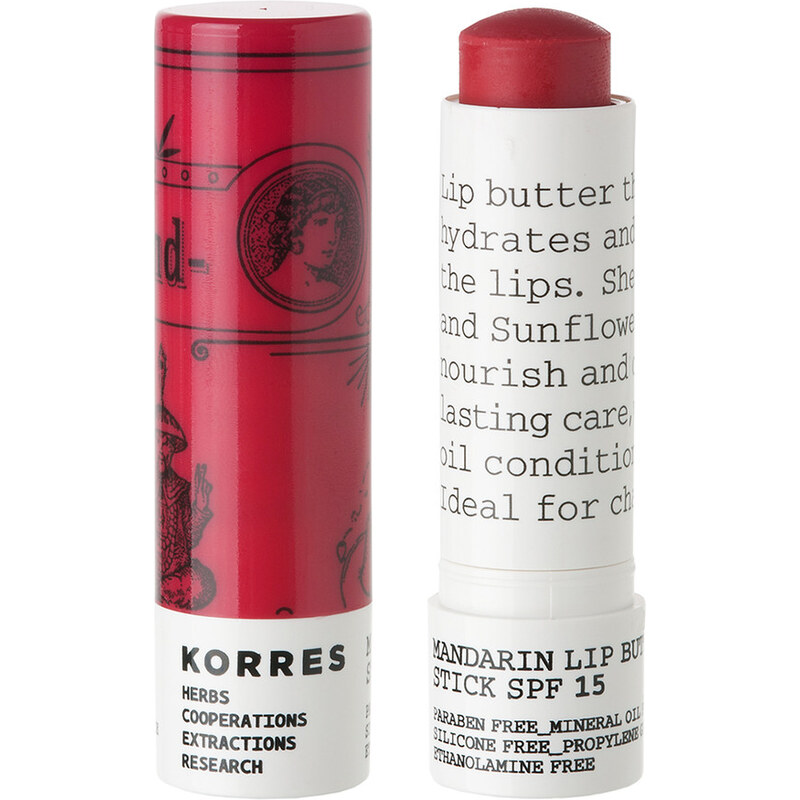 Korres natural products Rose Mandarin Lip Butter Stick Lippenbalm 5 ml