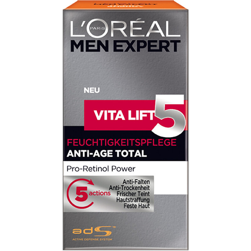 L´Oréal Men Expert Vita Lift 5 - Feuchtigkeitspflege Anti-Age Total Gesichtsemulsion 50 ml