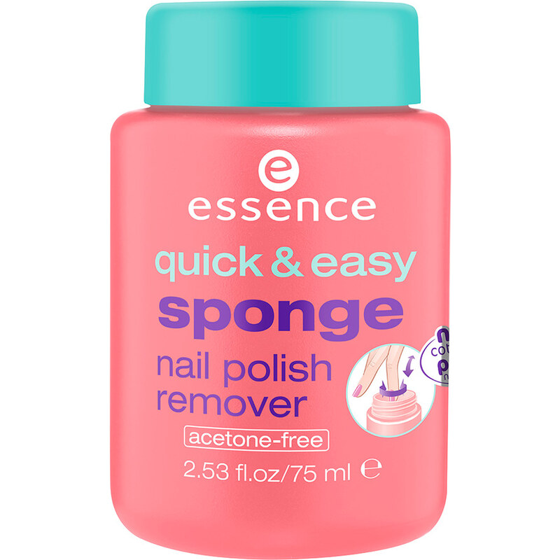 Essence Quick & Easy Sponge Nail Polish Remover Nagellackentferner 75 ml