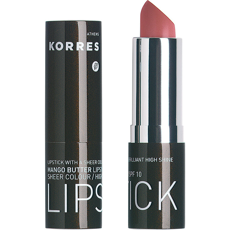 Korres natural products 13 pink Mango Butter Lipstick SPF 10 Lippenstift 3.5 g