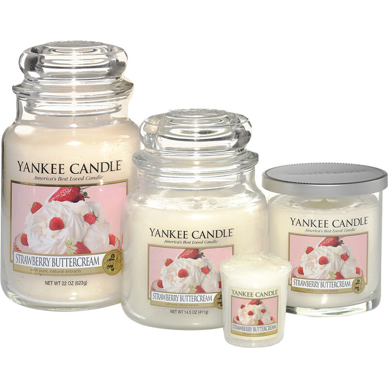 Yankee Candle Strawberry Buttercream - Medium Jar Kerze