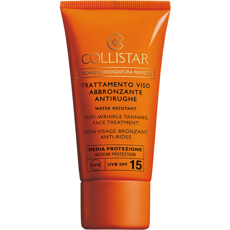 Collistar Anti-Wrinkle Tanning Face Treatment SPF 15 Sonnencreme 50 ml
