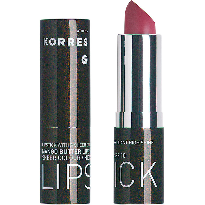 Korres natural products 24 purple Mango Butter Lipstick SPF 10 Lippenstift 3.5 g