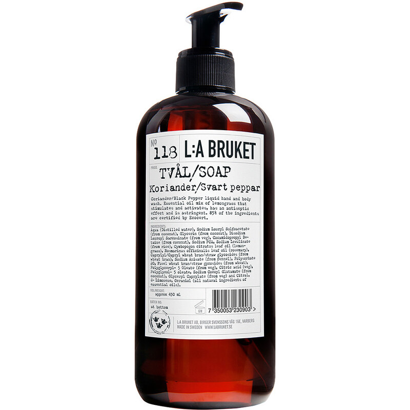 L:A BRUKET No.118 Coriander/Black Pepper Flüssigseife 450 ml