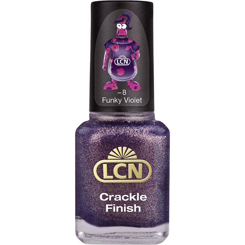 LCN Funky Violet Crackle Finish Lack Nagellack 8 ml
