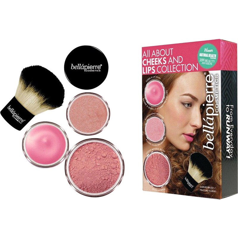 bellapierre Pink All about Cheeks+Lips Kit Make-up Set 1 Stück
