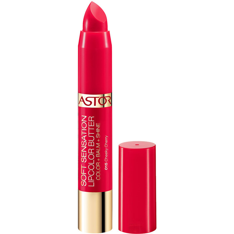 Astor Nr. 015 - Cheeky Cherry Soft Sensation Lipcolor Butter Lippenstift 5 g für Frauen