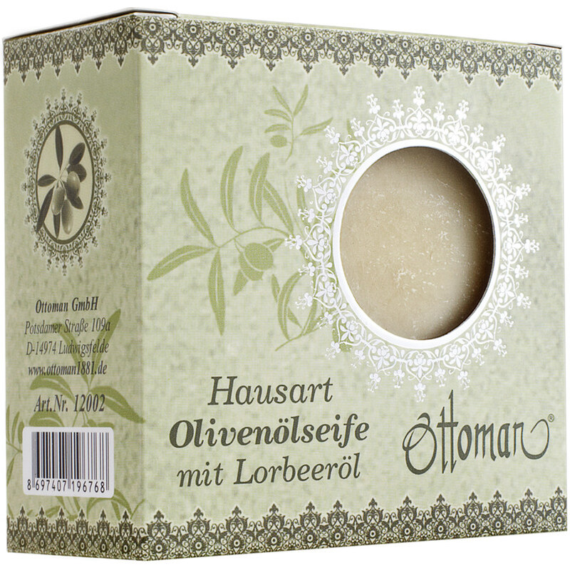 Ottoman Olivenölseife - Hausart grün Stückseife 200 g