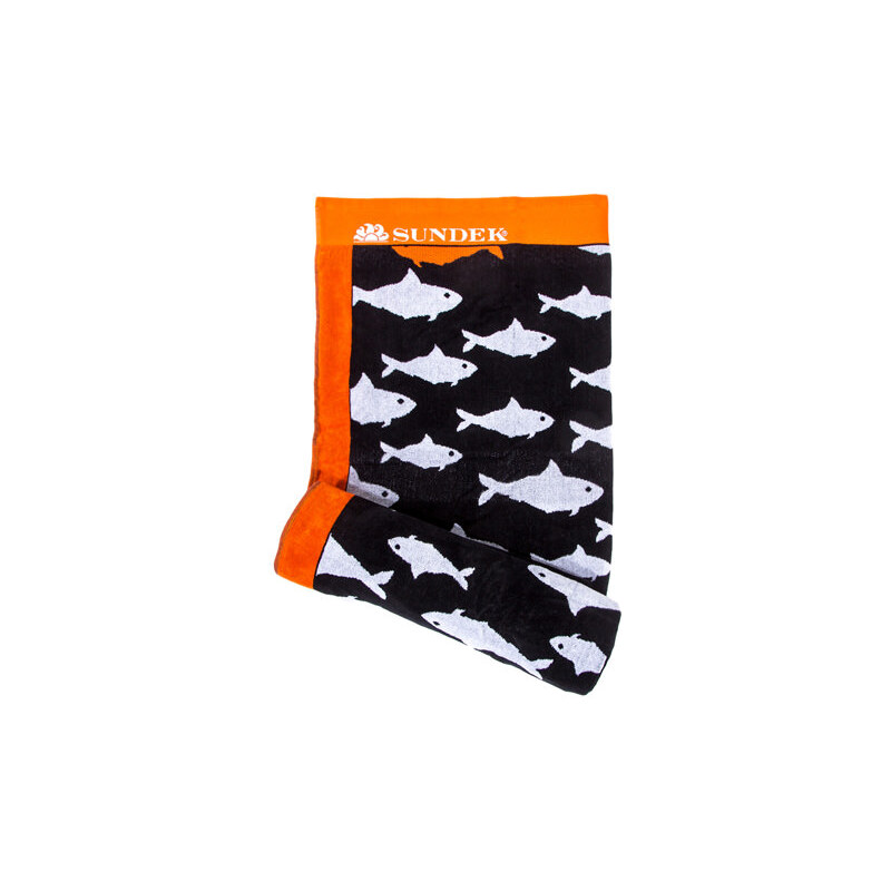 SUNDEK towel with fishes print