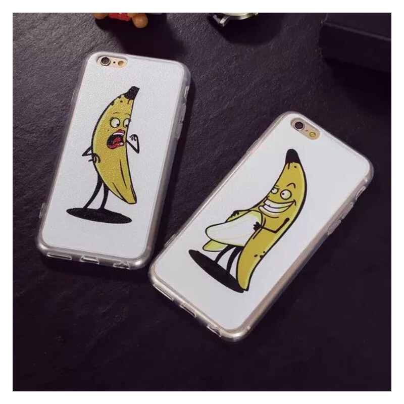 Lesara Pärchen-Hülle für Apple iPhone 5/6/6 Plus Banane - Frau - Iphone 5 / 5s