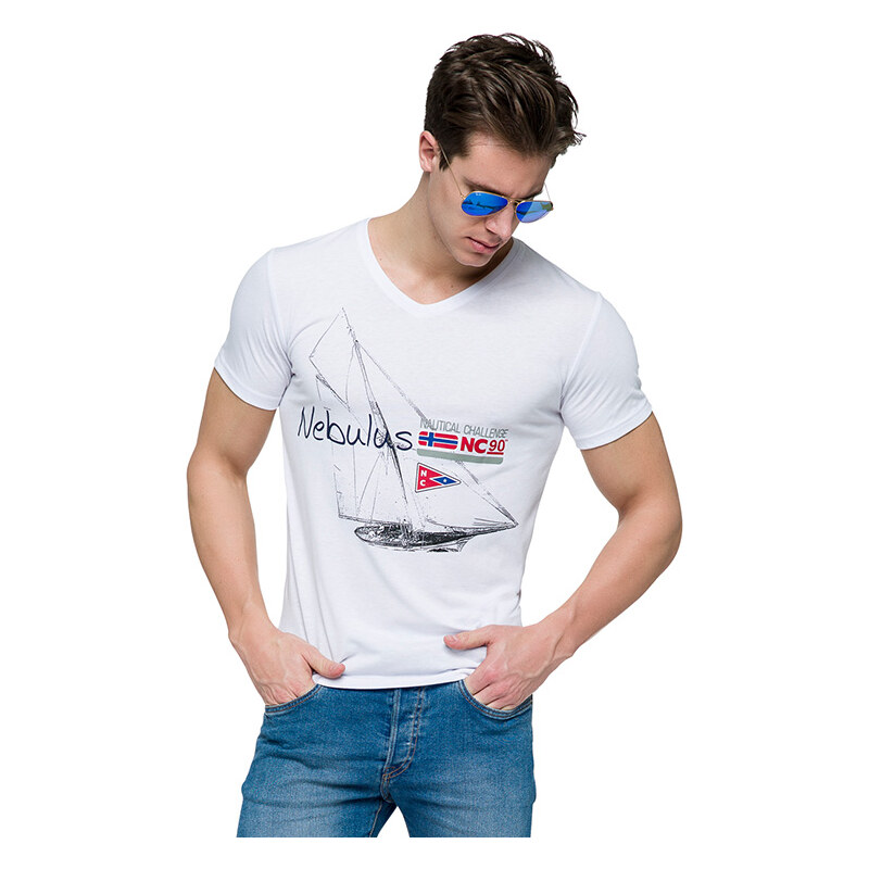 Nebulus T-Shirt Retro - Weiß - S