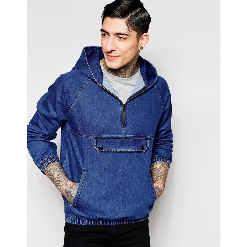 Kubban - Jeansjacke im Sweatshirt-Stil - Blau