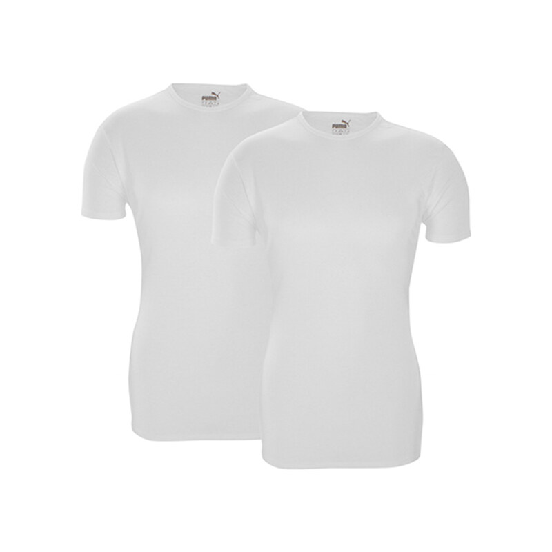 2er-Set Puma T-Shirt mit Rundhalsausschnitt - Weiß - XL