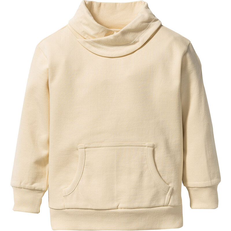 bpc bonprix collection Sweatshirt mit weitem Kragen, Gr. 80/86-128/134 langarm in beige für Jungen von bonprix