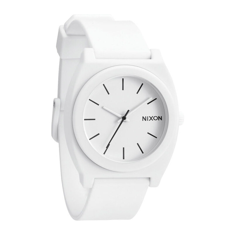 NIXON Mattweiße Armbanduhr Time Teller P