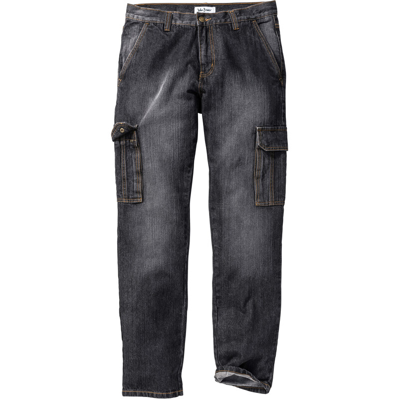 John Baner JEANSWEAR Cargo-Jeans STRAIGHT in schwarz für Herren von bonprix