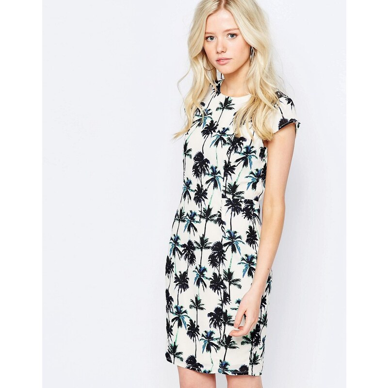 Sugarhill Boutique - Kleid mit Palmenprint - Mehrfarbig