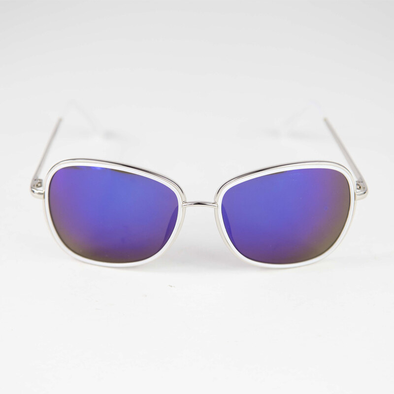 Lesara Vintage-Sonnenbrille - Blau