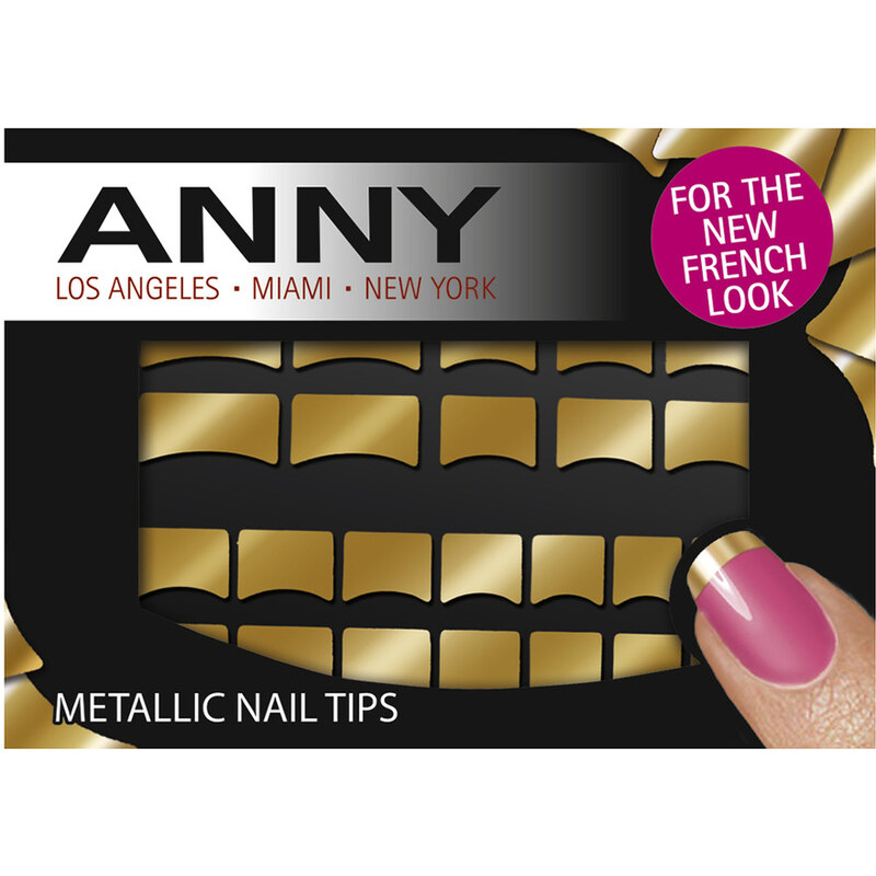 Anny Nr. 1 - Gold Metallic Nail Tips Nagelsticker Stück