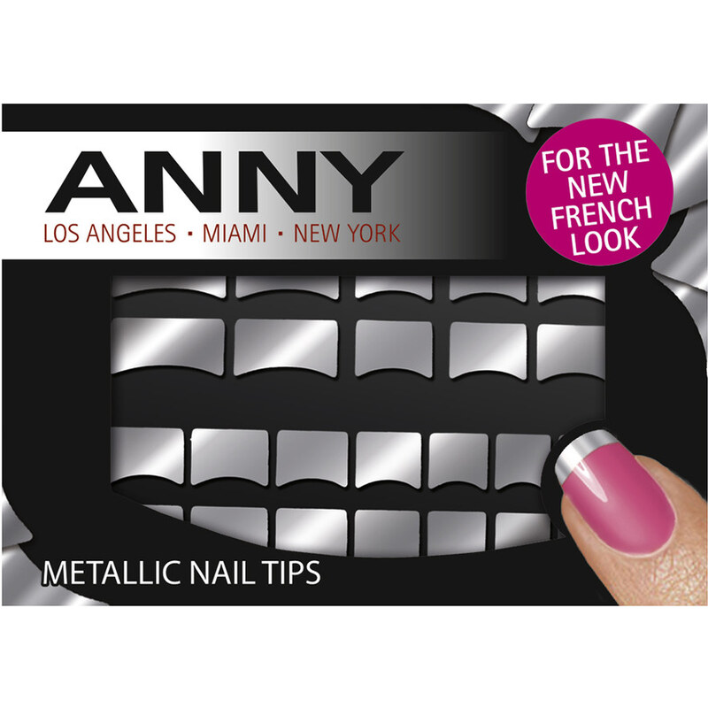 Anny Nr. 2 - Silver Metallic Nail Tips Nagelsticker 1 Stück