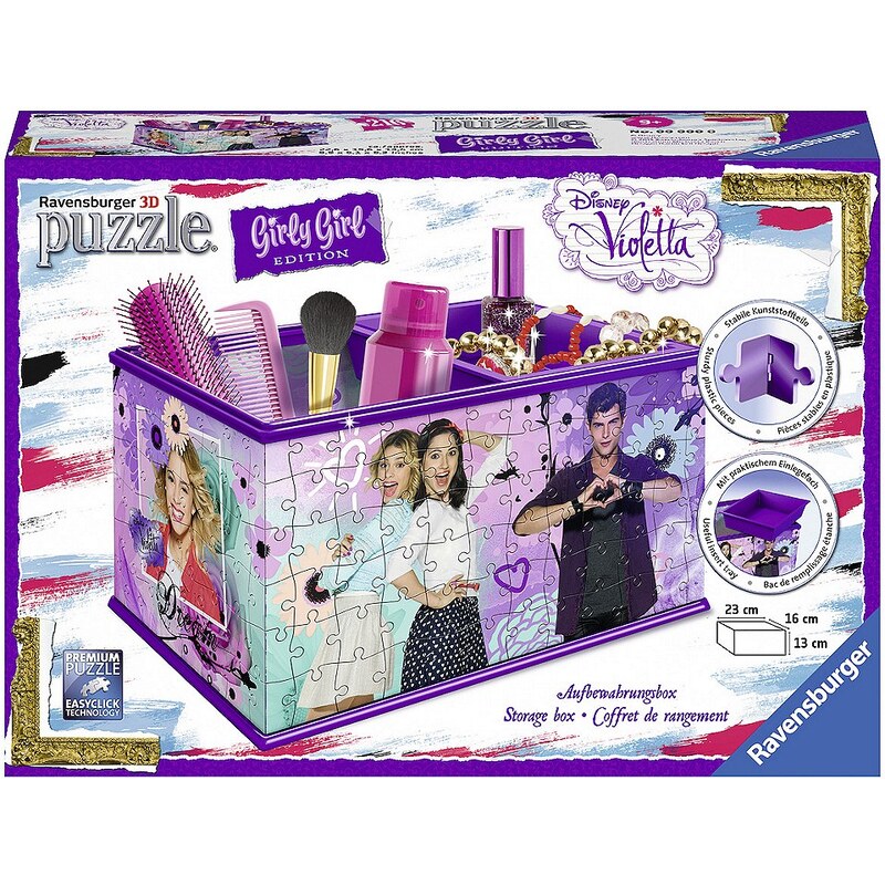 Ravensburger 3D Puzzle, 216 Teile, »Disney Violetta Aufbewahrungsbox«