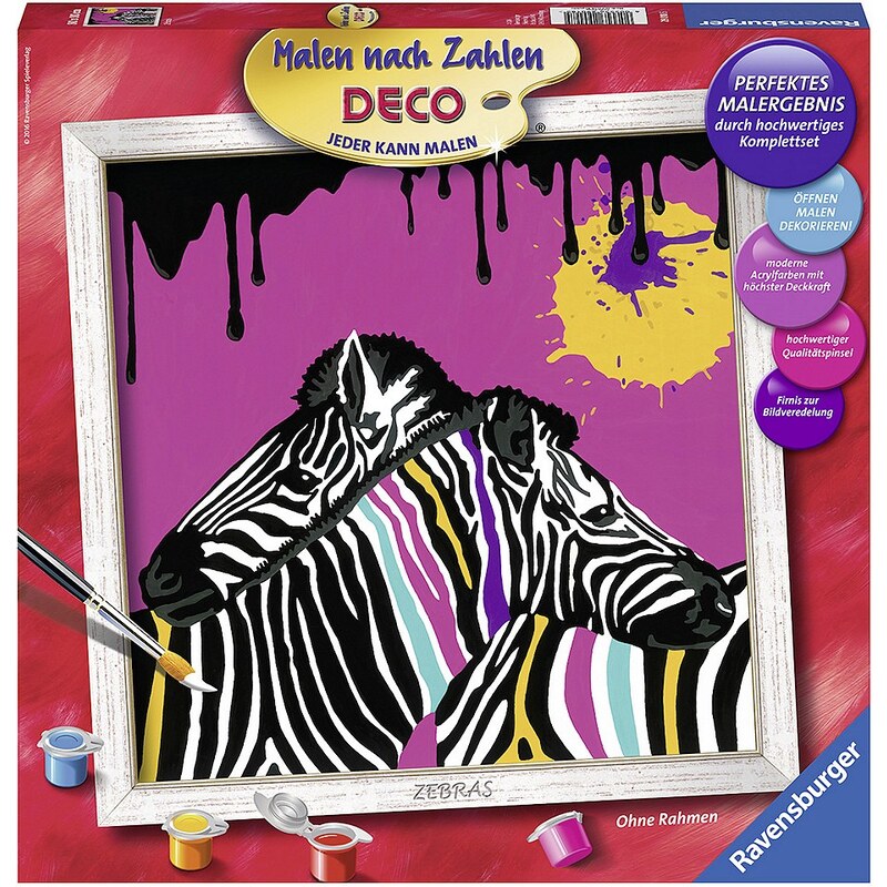 Ravensburger Malen nach Zahlen Deco, »Zebras«