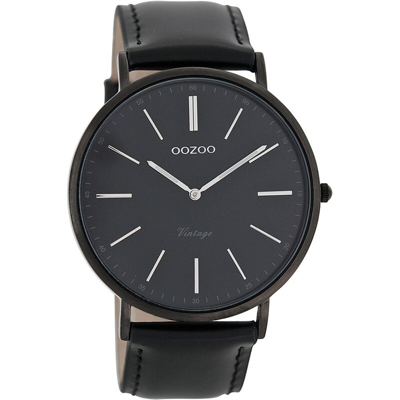 Oozoo Vintage Armbanduhr Schwarz 44 mm C7300