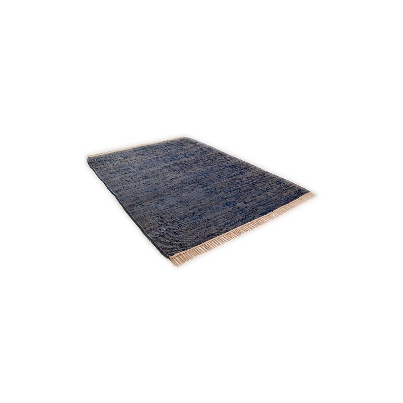 Teppich Cotton Colors handgearbeitet Tom Tailor blau 1 (B/L: 60x120 cm),2 (B/L: 80x150 cm),3 (B/L: 140x200 cm)
