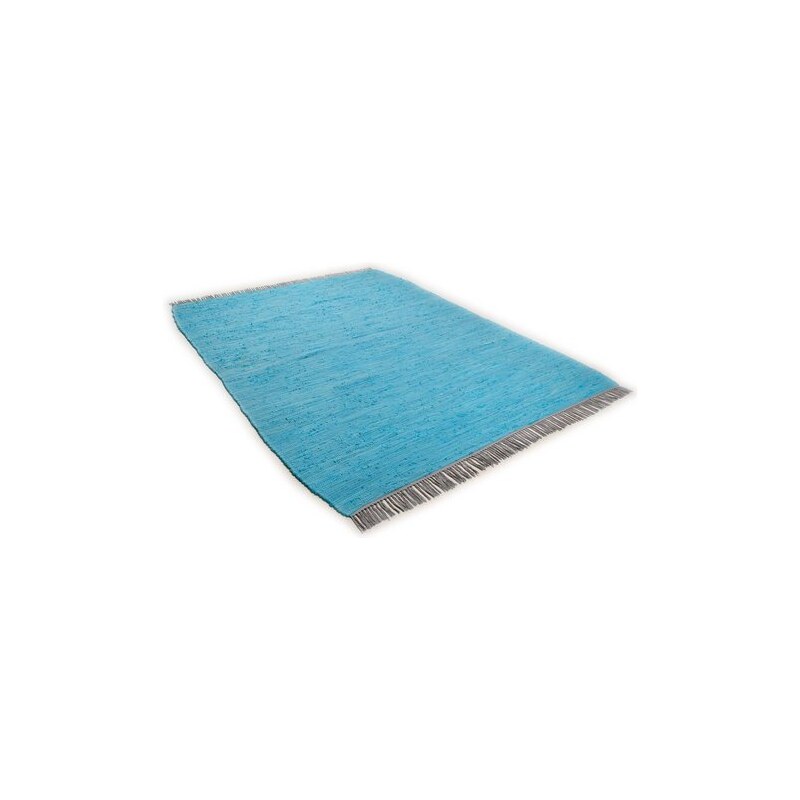 Teppich Cotton Colors handgearbeitet Tom Tailor blau 1 (B/L: 60x120 cm),2 (B/L: 80x150 cm),3 (B/L: 140x200 cm),4 (B/L: 160x230 cm)