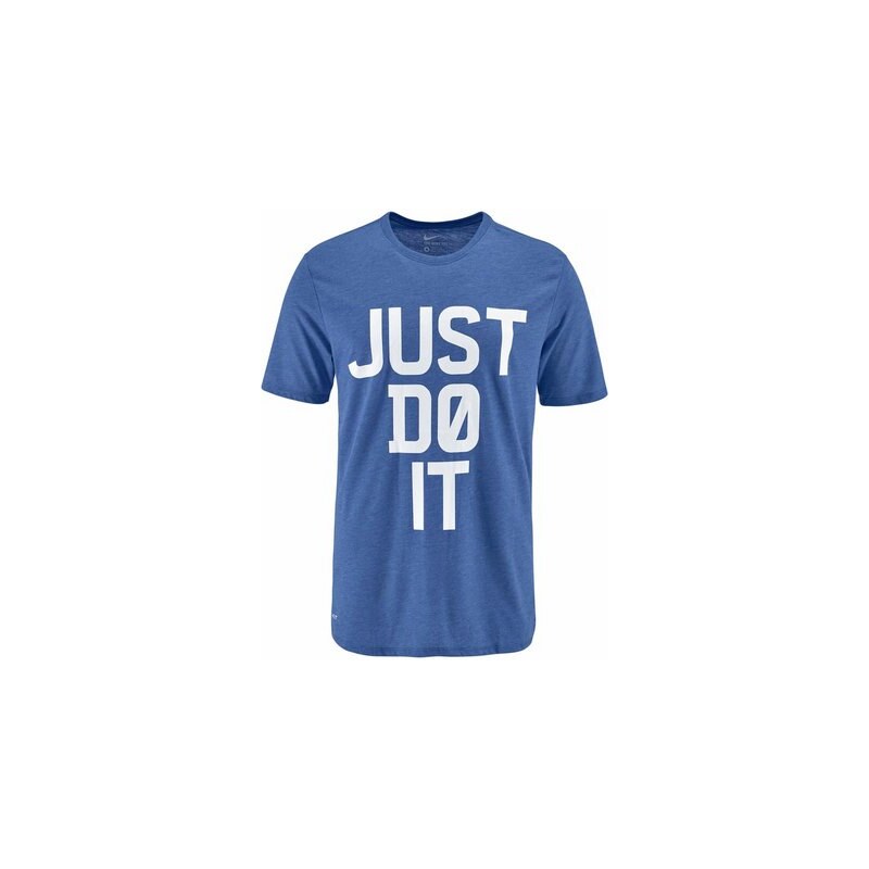 Nike DRI FIT MARLED JUST DO IT TEE T-Shirt blau L (52/54),M (48/50),S (44/46),XL (56/58),XXL (60/62)