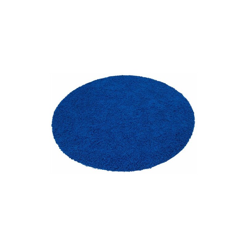 HOME AFFAIRE COLLECTION Hochflor-Teppich rund Collection Viva Höhe 45 mm gewebt blau 10 (Ø 190 cm),9 (Ø 140 cm)