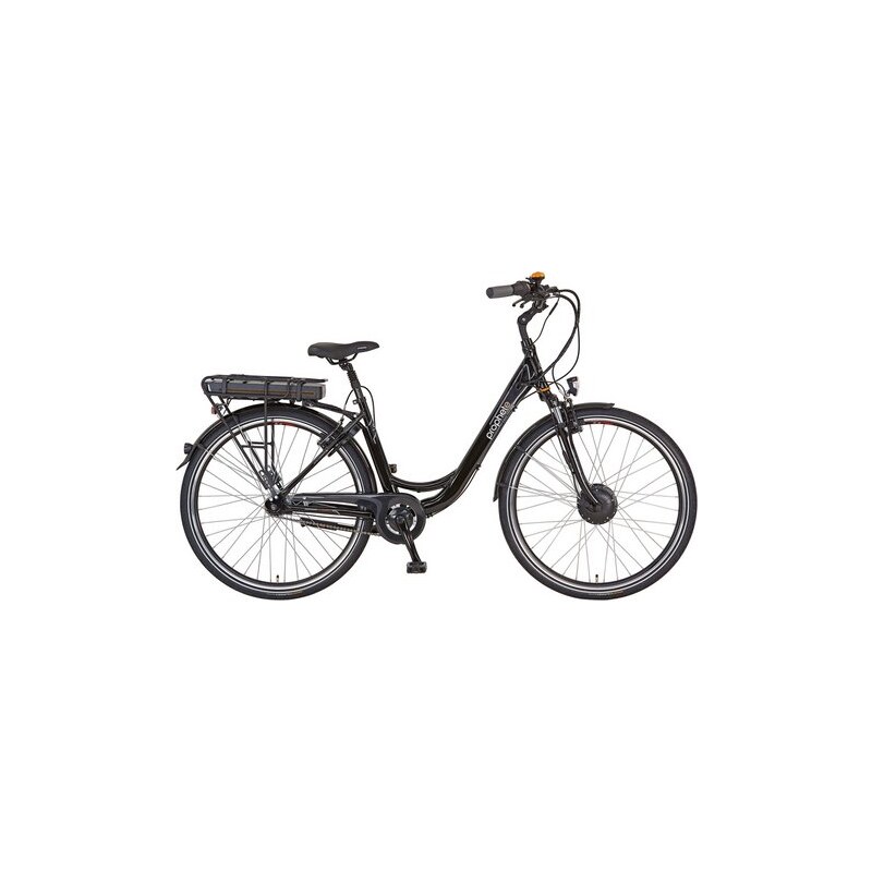 PROPHETE Alu-City E-Bike inkl. Smartphone 28 Zoll 7 Gg Shimano Nexus Navigator 6.01 schwarz RH 46