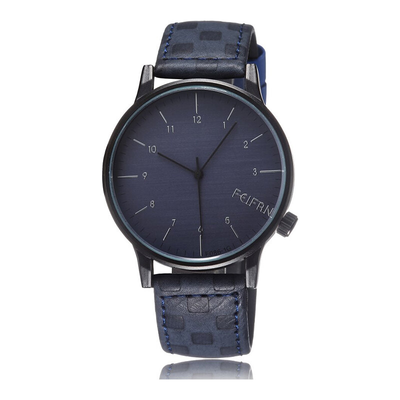 Lesara Minimalistische Armbanduhr mit analoger Anzeige - Blau