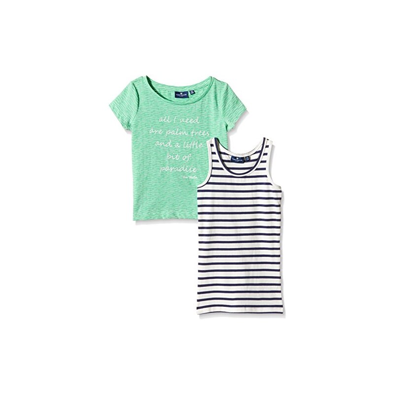 TOM TAILOR Kids Mädchen Burn-Out Two Pack T-Shirt
