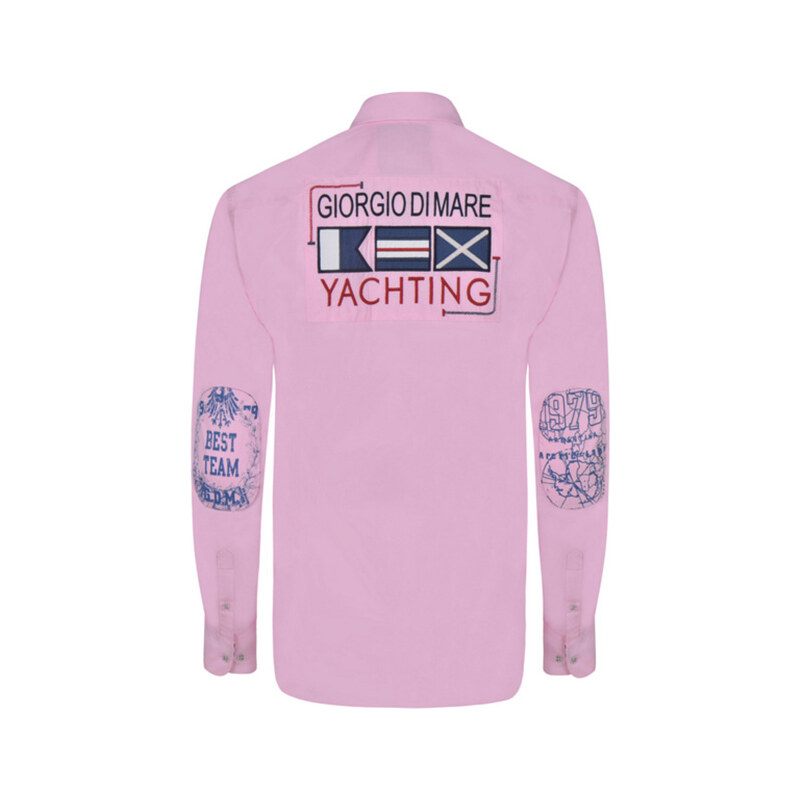 Giorgio Di Mare Hemd mit Stickereien - Pink - S