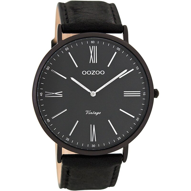 Oozoo Vintage Uhr Schwarz C7349