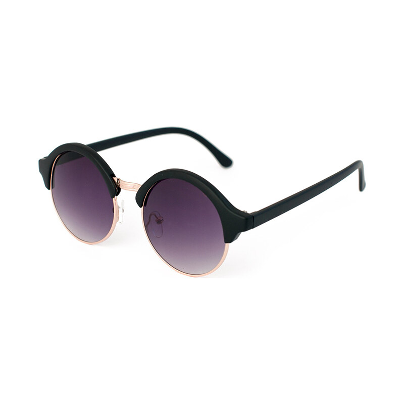 Lesara Sonnenbrille mit Halbrahmen - Schwarz