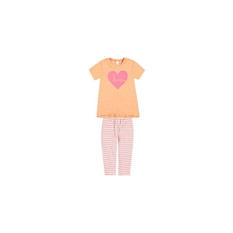 Kanz Mädchen, Zweiteiliger Schlafanzug, Schlafanzug 7/8 Lang, Orange (cantaloupe 4074), 98