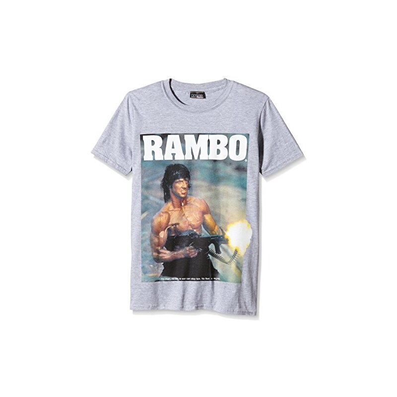 Plastichead Herren T-Shirt Rambo Gun