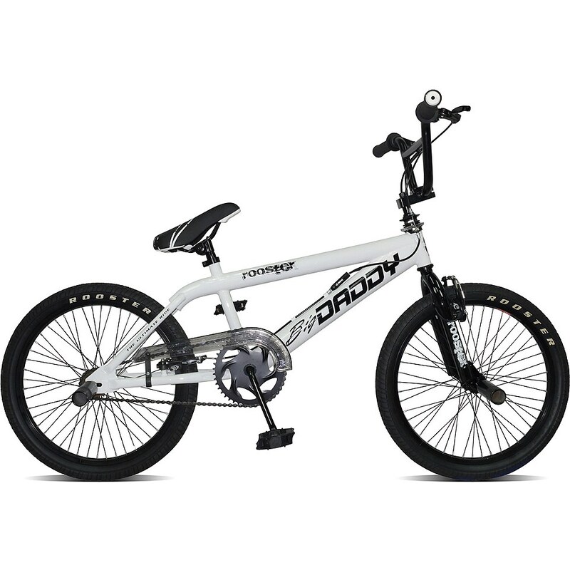 Rooster BMX, 20 Zoll, weiß, V-Brakes, »Big Daddy Spoked«