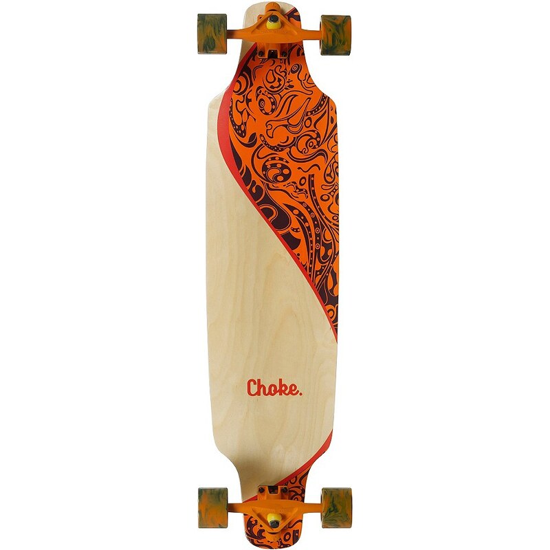 Choke Longboard, natur-braun-orange, »Swing II Elite Topmount«
