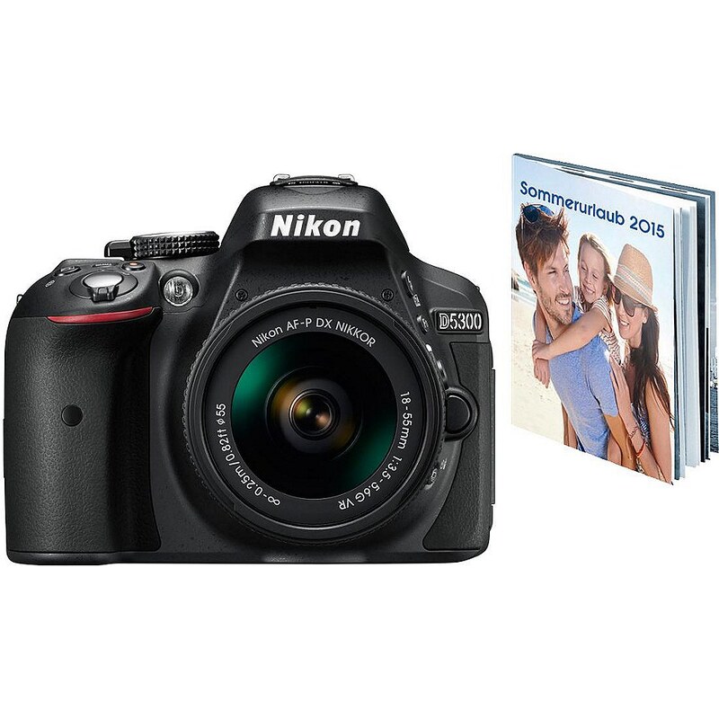 Nikon D5300 Kit Spiegelreflex Kamera, AF-P 18-55 VR Zoom, 24,2 MP