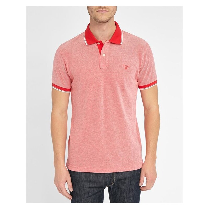 GANT Oxford-Poloshirt aus rotem Piqué